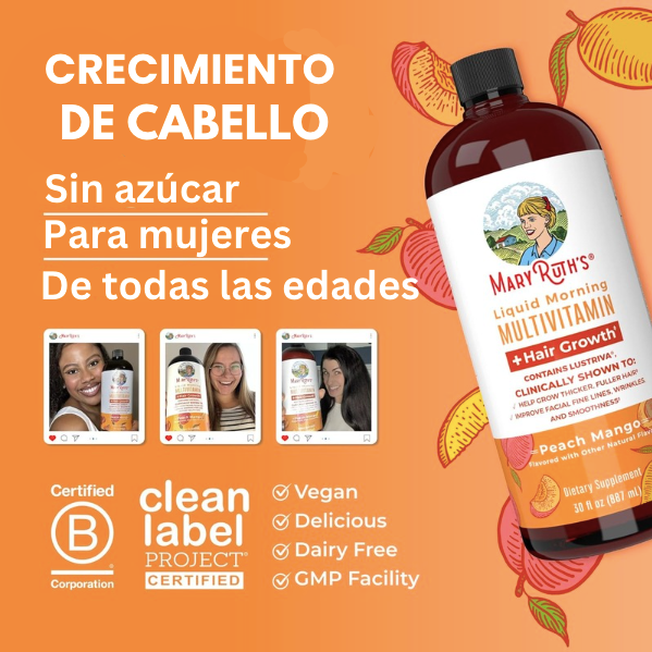 MaryRuth Multivitaminico Liquido - Crecimiento del cabello