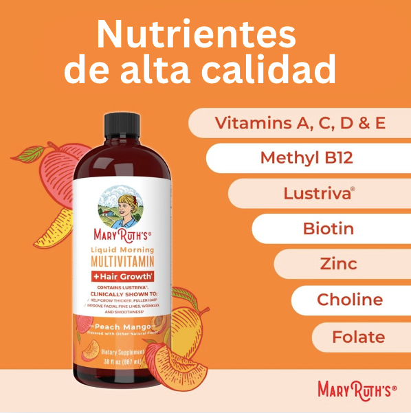 MaryRuth Multivitaminico Liquido - Crecimiento del cabello