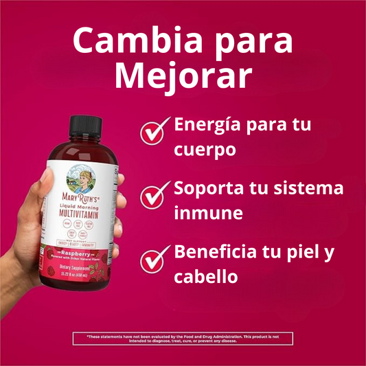 🔖50% Descuento🔖MaryRuth's Multivitamínico líquido - Refuerza tus defensas y recupera tu energía