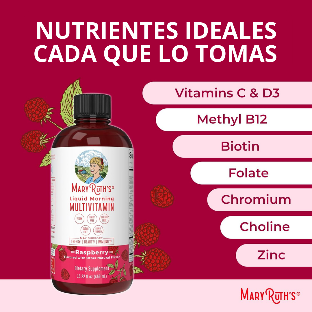 🔖50% Descuento🔖MaryRuth's Multivitamínico líquido - Refuerza tus defensas y recupera tu energía