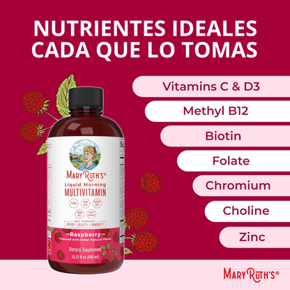 🔖50% Descuento🔖MaryRuth's Multivitamínico líquido - Refuerza tus defensas y recupera tu energía