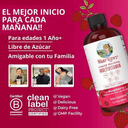 🔖50% Descuento🔖MaryRuth's Multivitamínico líquido - Refuerza tus defensas y recupera tu energía