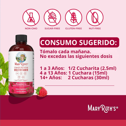 🔖50% Descuento🔖MaryRuth's Multivitamínico líquido - Refuerza tus defensas y recupera tu energía